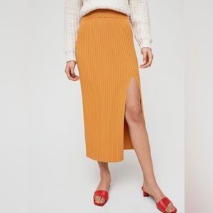 Aritzia Wilfred Free Knit Midi Skirt